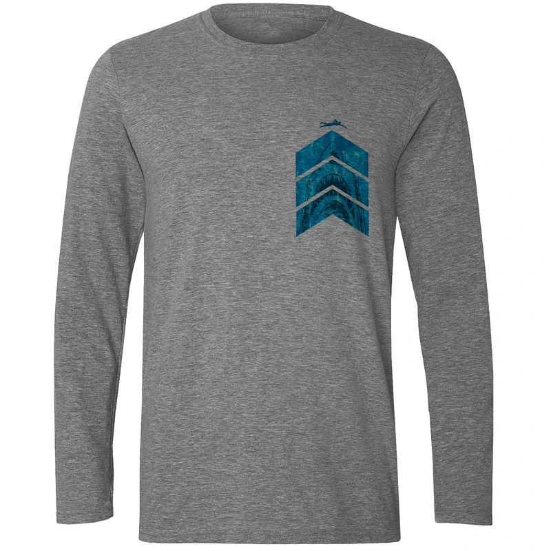 تی شرت آستین بلند مردانه مدل کوسه W230