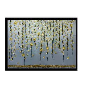 تابلو نقاشی ورق طلا مدل شکوفه