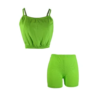 ست نیم تنه و شلوارک زنانه مدل کبریتی fosfo