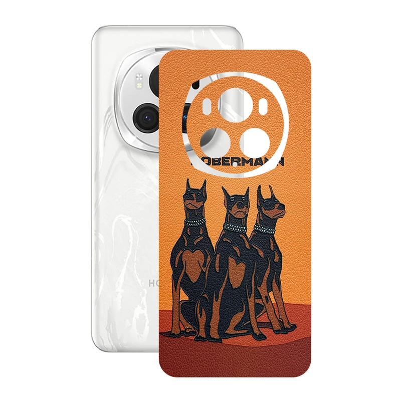 برچسب پوششی ریمکس مدل Leth طرح دوبرمن مناسب برای گوشی موبایل آنر Magic6 Pro