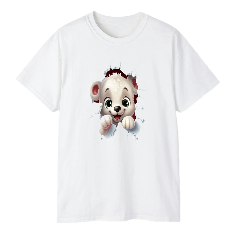 تی شرت آستین کوتاه مردانه مدل توله سگ بازیگوش کد 026