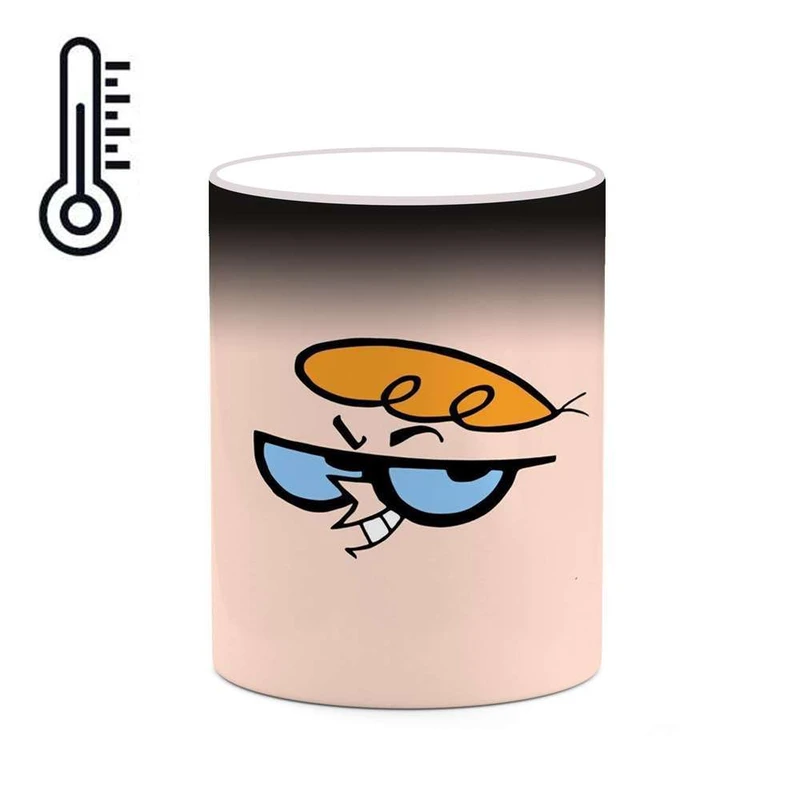 ماگ حرارتی کاکتی مدل کارتون Dexter's Laboratory کد mgh22460