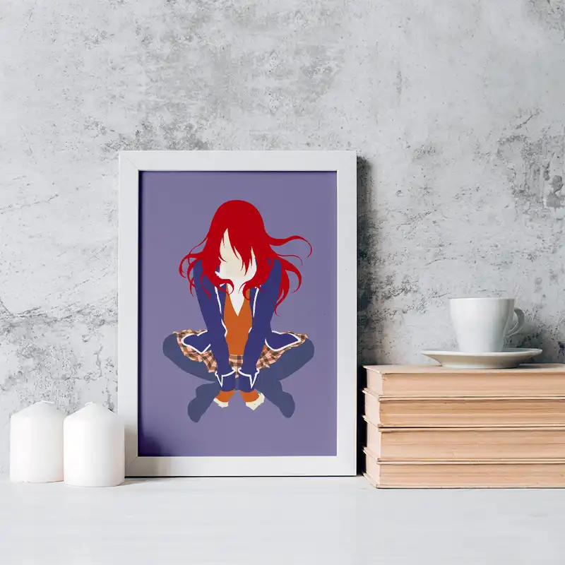 تابلو خندالو مدل ریندو انیمه جنگ غذاها کد 16965