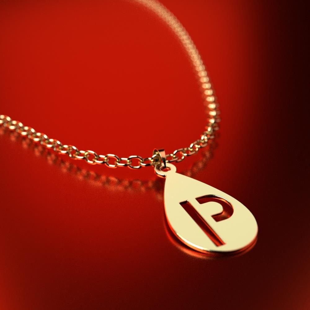 آویز گردنبند طلا 18 عیار زنانه مدوپد مدل حرف P کد PA1-12835 -  - 3