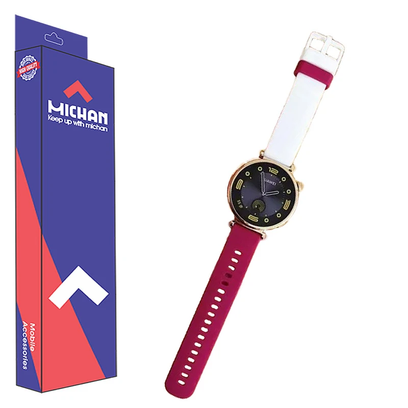 بند میچان مدل Silicone 2color مناسب برای ساعت هوشمند میبرو Watch Lite 2/Lite 3/Lite 3 Pro