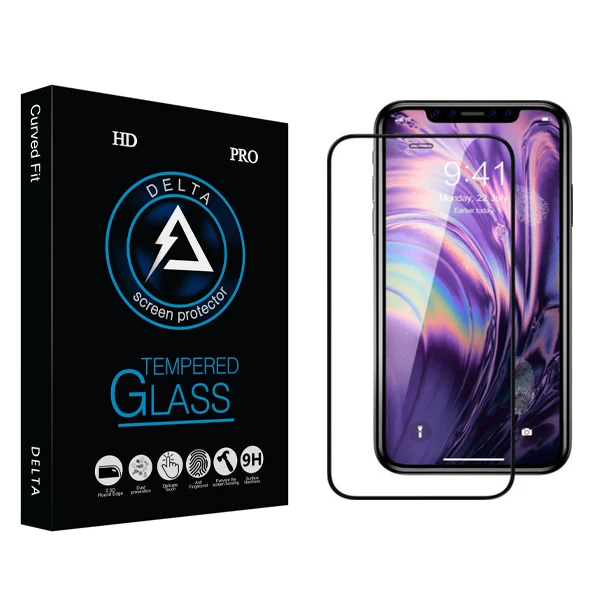 محافظ صفحه نمایش دلتا مدل HD مناسب برای گوشی موبایل اپل iPhone 12 pro