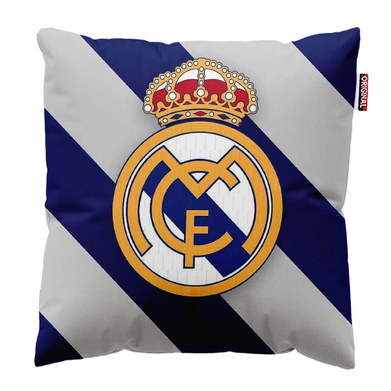 کوسن پاد آفرین طرح باشگاه رئال مادرید کد 3777 سایز 30*30 سانتی متر