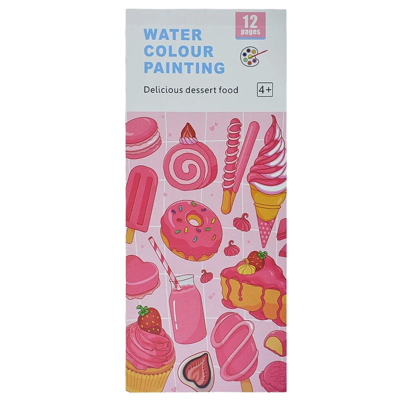 دفتر رنگ آمیزی 12 برگ مدل CD-9913 طرح دسر