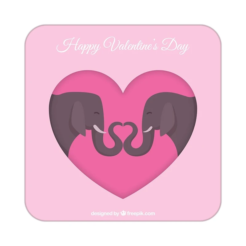 زیر لیوانی کاکتی طرح عاشقانه مدل mp40478