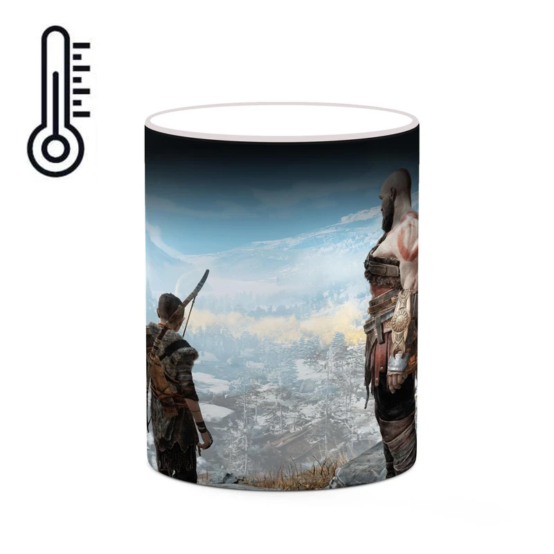 ماگ حرارتی کاکتی طرح گاد آف وار God Of War مدل mgh41022
