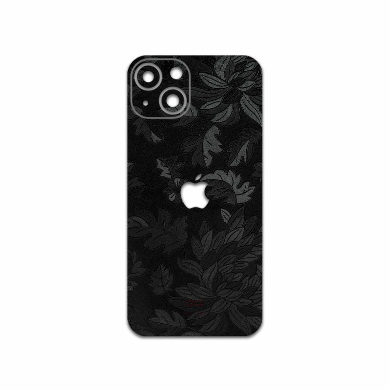 برچسب پوششی ماهوت مدل Black-Wildflower مناسب برای گوشی موبایل اپل iPhone 13