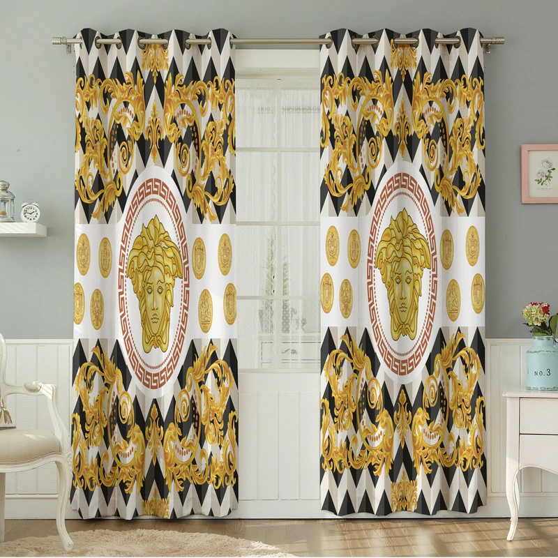 پرده نیروانا طرح سنتی  مدل مخمل کد 5219سایز 140×280 سانتی متر