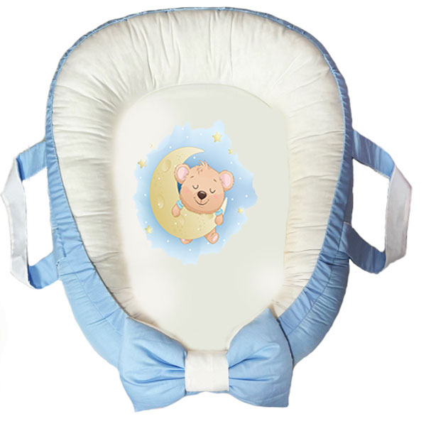 سرویس خواب سه تکه نوزاد ناریکو مدل گارد محافظ دار طرح خرس کد 0228