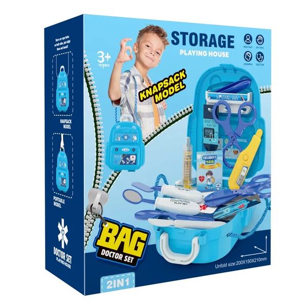 ست اسباب بازی تجهیزات پزشکی مدل DIY-17PCS
