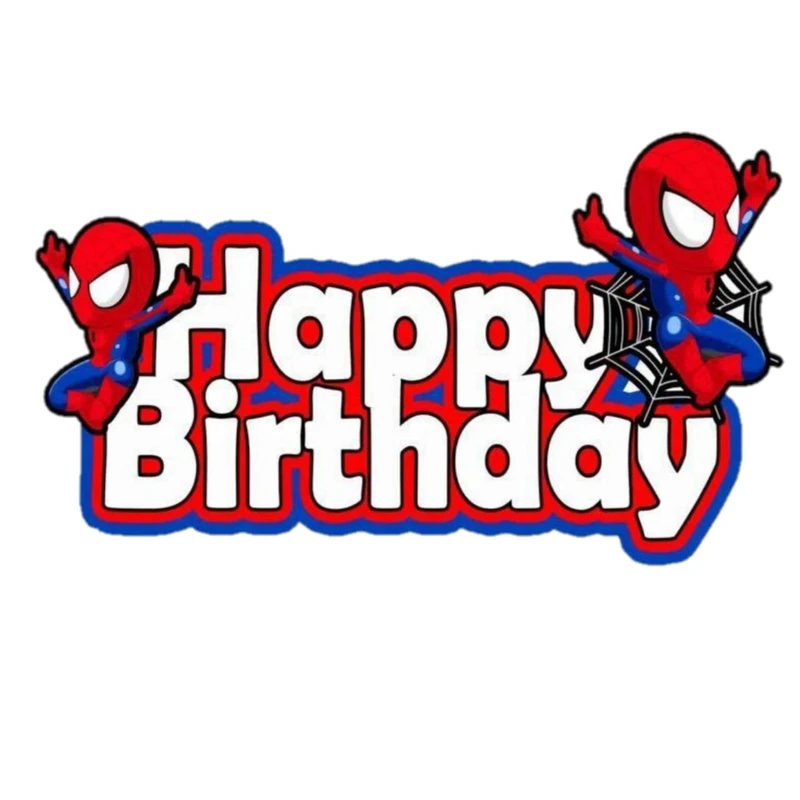 استیکر پارچه و لباس پاد آفرین مدل کارتونی اسپایدرمن مرد عنکبوتی تولد جذاب کد 1308