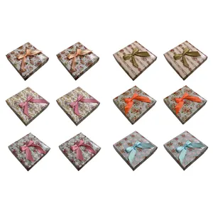 جعبه جواهرات مدل مقوایی کد ZBBA02 بسته ۱۲ عددی