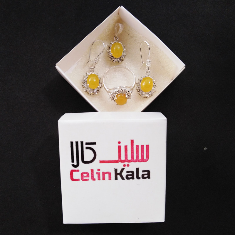 نیم ست نقره زنانه سلین کالا مدل شرف الشمس کد ce-sharaf1