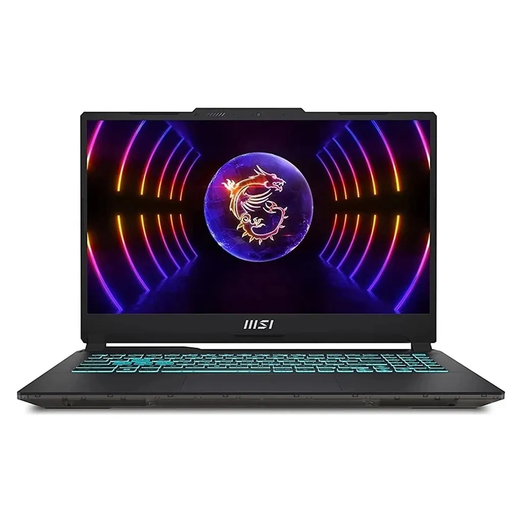 لپ‌تاپ ام اس آی مدل Cyborg 15 A13VE با پردازنده Core i7-13620H و گرافیک RTX4050 6GB، رم DDR5 16GB، حافظه SSD با ظرفیت 1TB، نمایشگر 15.6 اینچ IPS با وضوح Full HD و نرخ به‌روزرسانی 144Hz، به همراه کیف