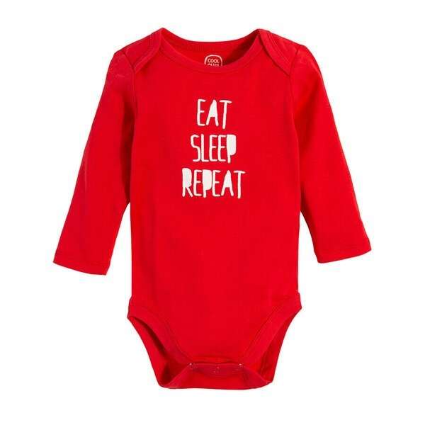 بادی آستین بلند نوزادی کول کلاب مدل CUB1802201