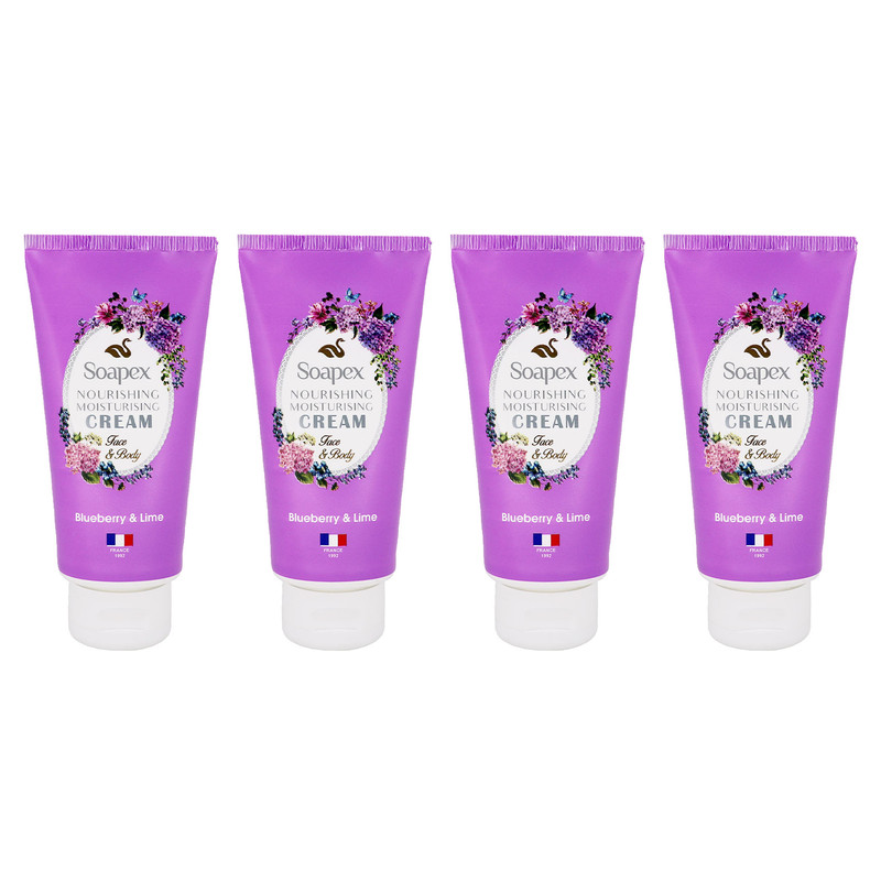 کرم مرطوب کننده سوپکس مدل Blueberry Lime حجم 90 میلی لیتر مجموعه 4 عددی