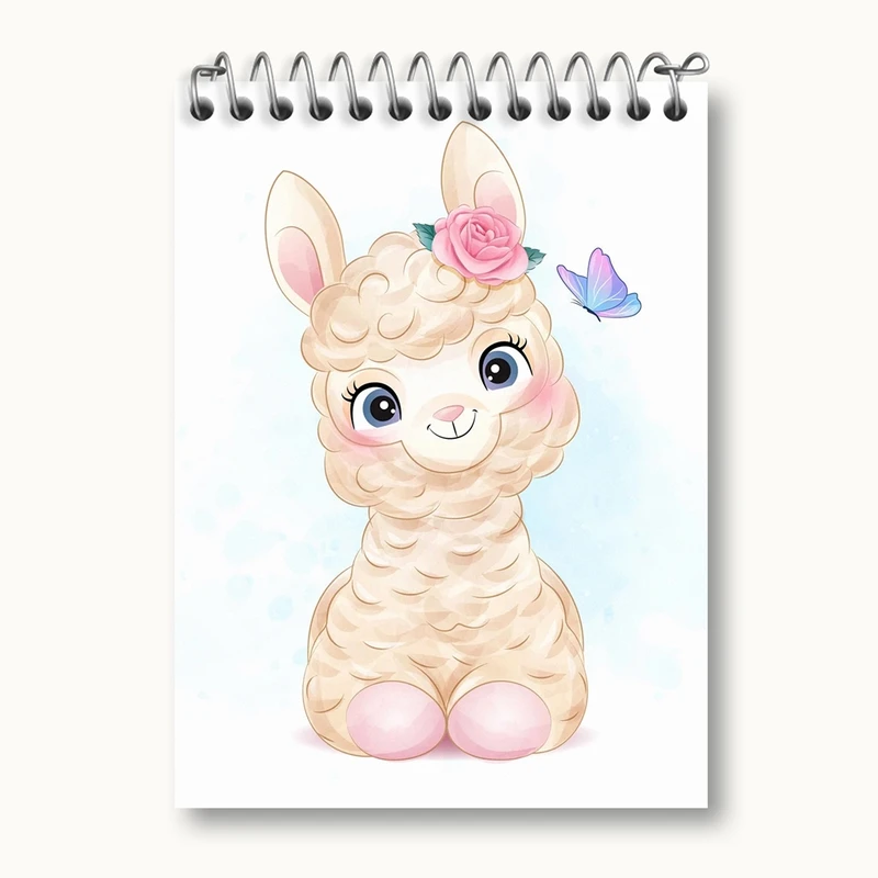 دفتر یادداشت 50 برگ خندالو مدل لاما کد 29565