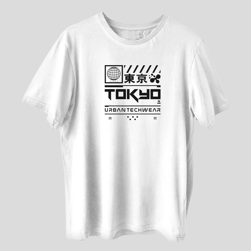تی شرت آستین کوتاه مردانه مدل توکیو ژاپنی استریت anm401