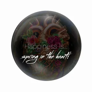 مگنت عرش طرح فانتزی انگیزشی Happiness is spring in the heart کد Asm6507