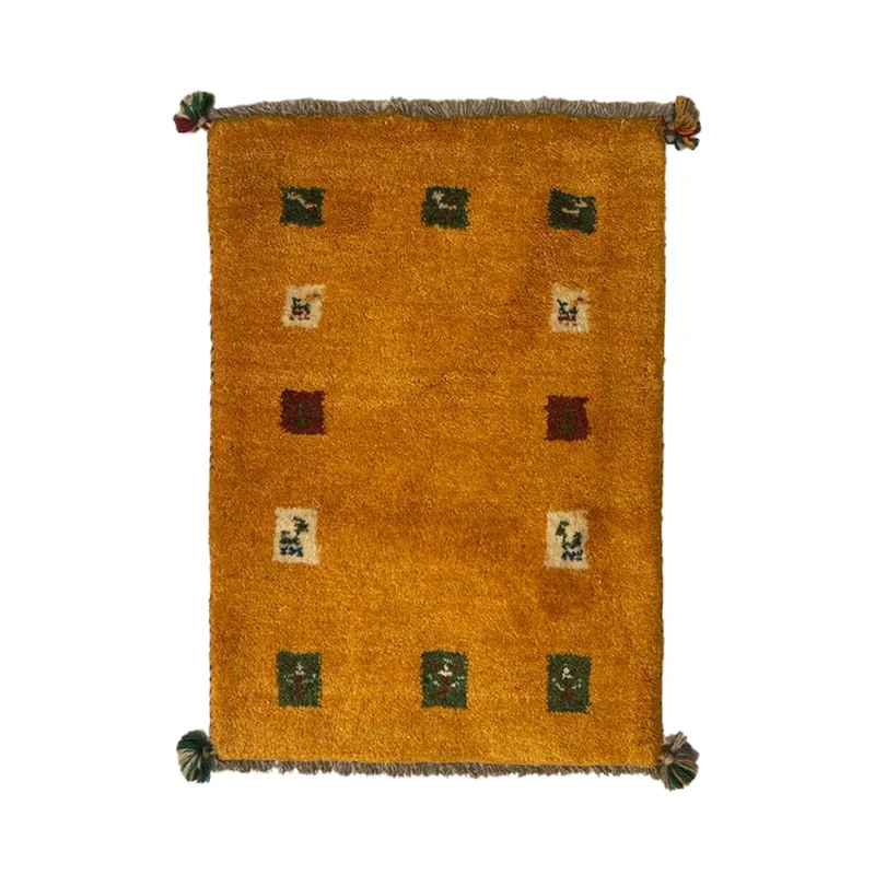 گبه فرش دستباف نیم متری مدل بافت قشقای شیراز کد NKP-sgp23