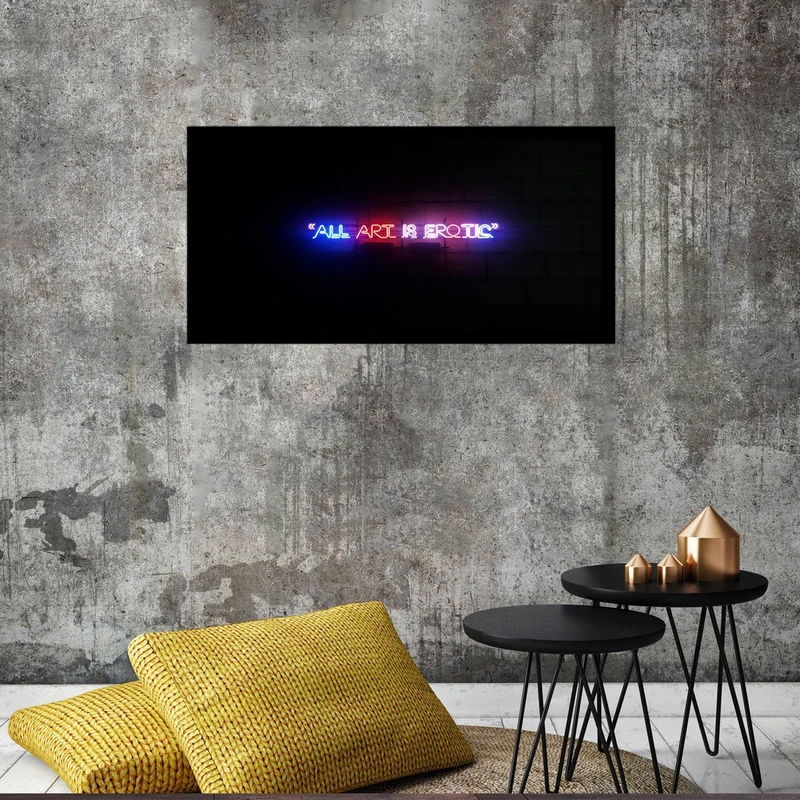 تابلو بکلیت طرح تابلو نئون و جمله انگیزشی مدل B-S2638