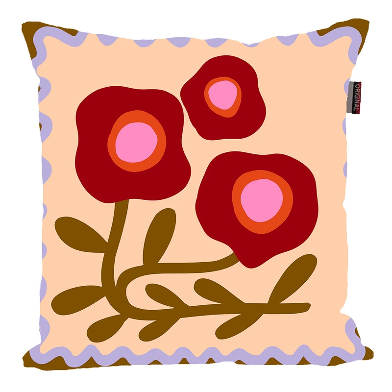 کوسن پاد آفرین مدل مینیمال طرح گل کد PK30116