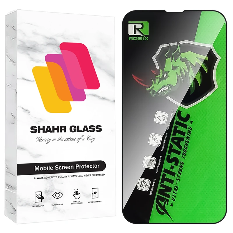 محافظ صفحه نمایش شهر گلس مدل ROBIXS مناسب برای گوشی موبایل اپل iPhone 13 mini