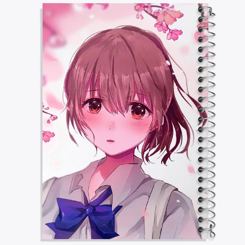دفتر ژورنال نویسی 50 برگ خندالو مدل نقطه ای طرح شوکو نیشیمیا انیمه سایلنت ویس A Silent Voice کد 15794