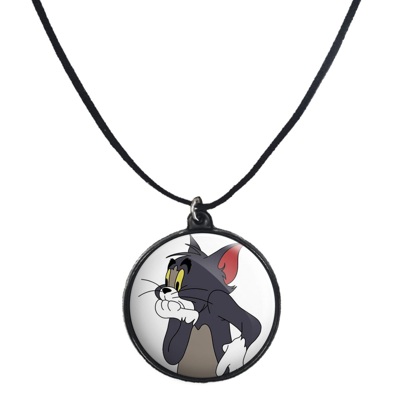 گردنبند پرمانه طرح تام و جری کد pmb.10815 مدل دو طرفه