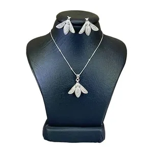 نیم ست نقره زنانه مدل زنبور اسپرت کد 15963