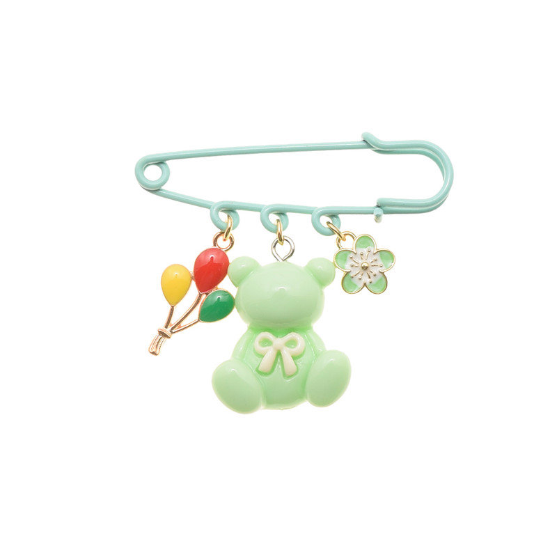 سنجاق سینه دخترانه دلنار گالری مدل تدی و پاپیون