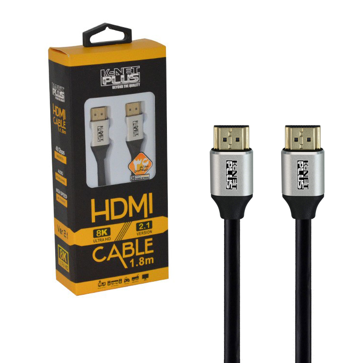 کابل HDMI کی نت پلاس مدل KP-HC21180 طول 1.8 متر