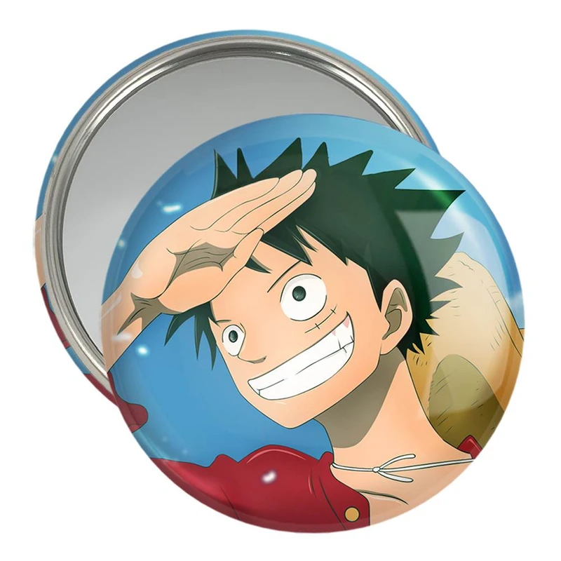 آینه جیبی خندالو مدل لوفی دی مانکی انیمه وان پیس One Piece  کد 11434
