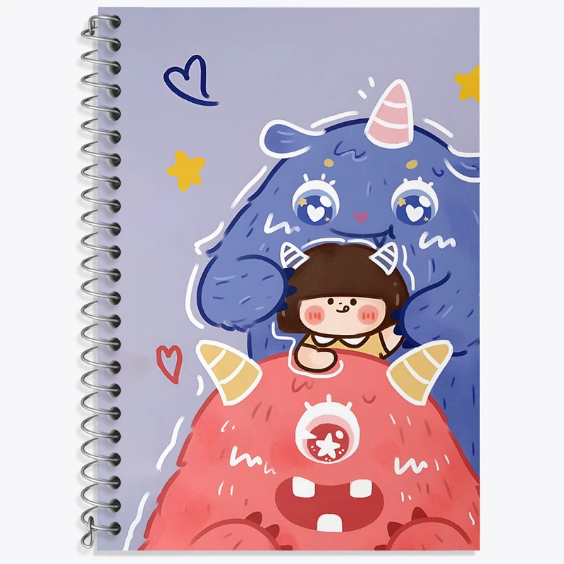 دفتر زبان 50 برگ خندالو مدل سه خط طرح رورو جامپ کد N3904