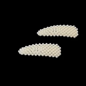 گیره مو دخترانه مدل مرواریدی بسته 2 عددی