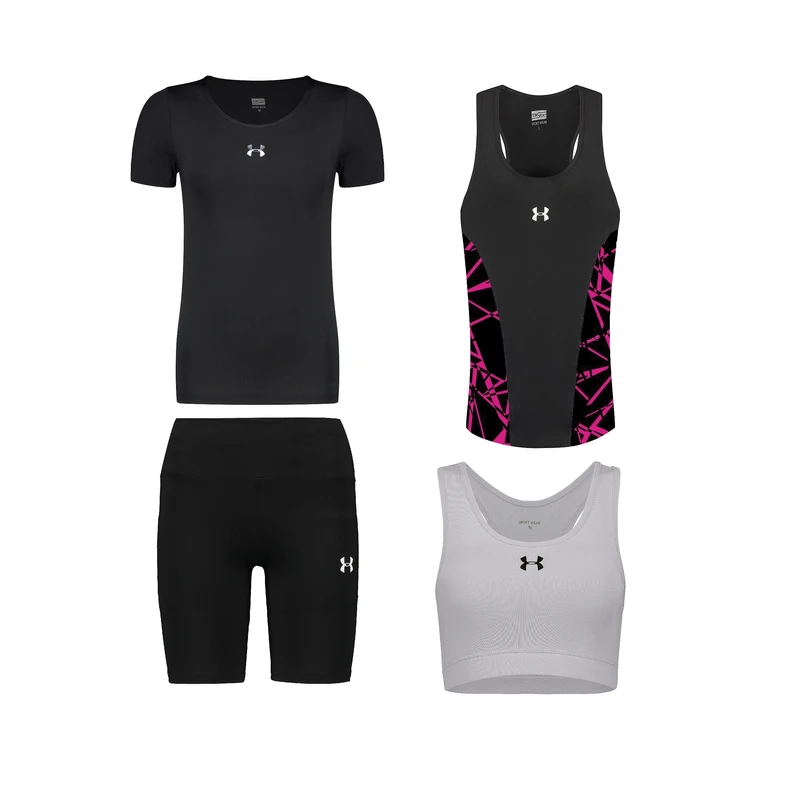 ست چهار تکه لباس ورزشی زنانه مدل 1801-8101-7101-69