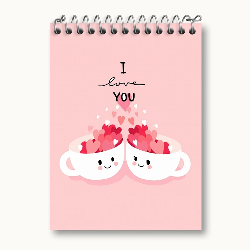 دفتر یادداشت 50 برگ خندالو مدل عاشقانه کد 27137