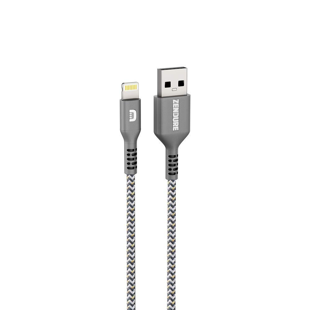 کابل تبدیل USB به لایتنینگ زندیور مدل SuperCord Kevlar طول 1 متر