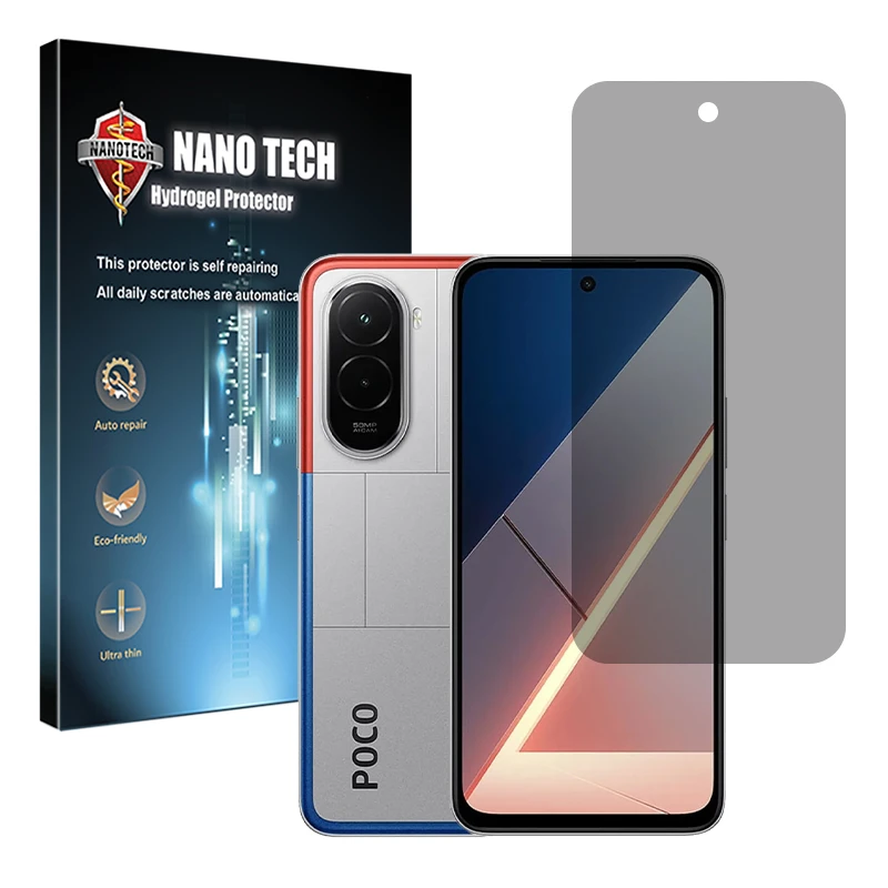 محافظ صفحه نمایش حریم شخصی نانو تک مدل Tough مناسب برای گوشی موبایل شیائومی Poco M7 4G