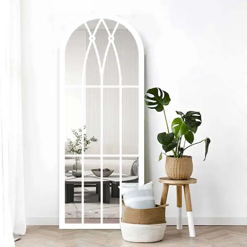 آینه مدل قدی چوبی طرح یاس کد w-180