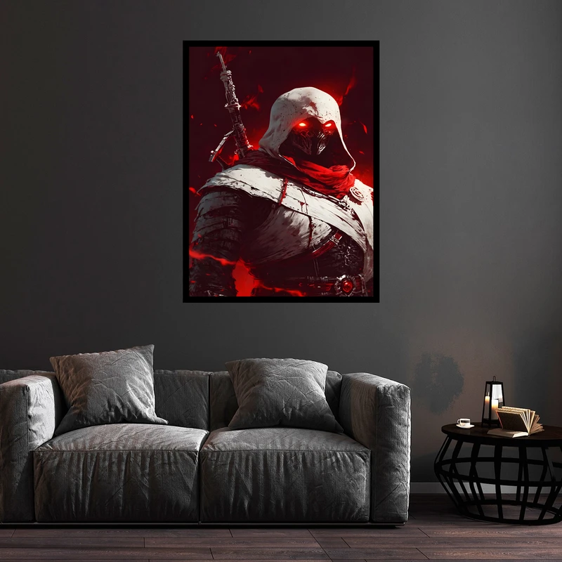 تابلو بکلیت طرح گیم و گیمینگ بازی اساسین کرید مدل B-bu5693 فریم مشکی