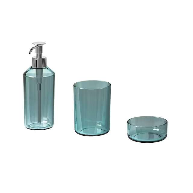 ست سرویس بهداشتی 3 پارچه ایکیا مدل SKISSEN کد15324 ست سرویس بهداشتی 3 پارچه ایکیا مدل SKISSEN کد15324