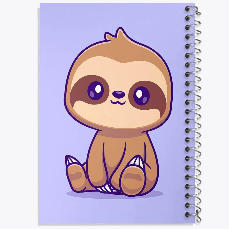 دفتر نت موسیقی 50 برگ خندالو مدل حیوانات بامزه تنبل کد 29669