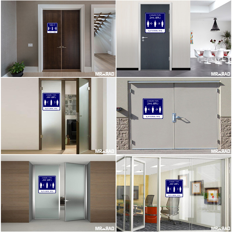 برچسب ایمنی مستر راد طرح لطفا فاصله اجتماعی را رعایت فرمایید کد HSE1317