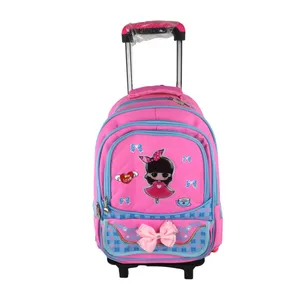 کوله پشتی چرخ دار طرح دختر زیبا کد TT458200