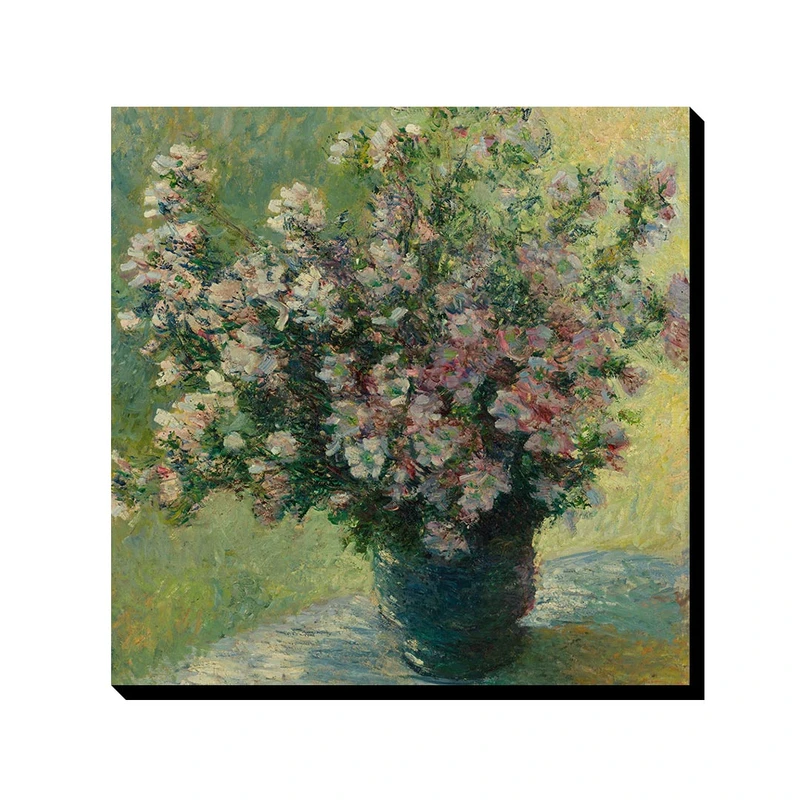 تابلو ترمه طراحان ایده طرح گلدان گل ها از مونه کد art0193